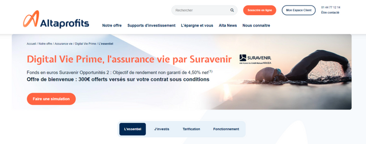 Assurance vie Digital Vie Prime